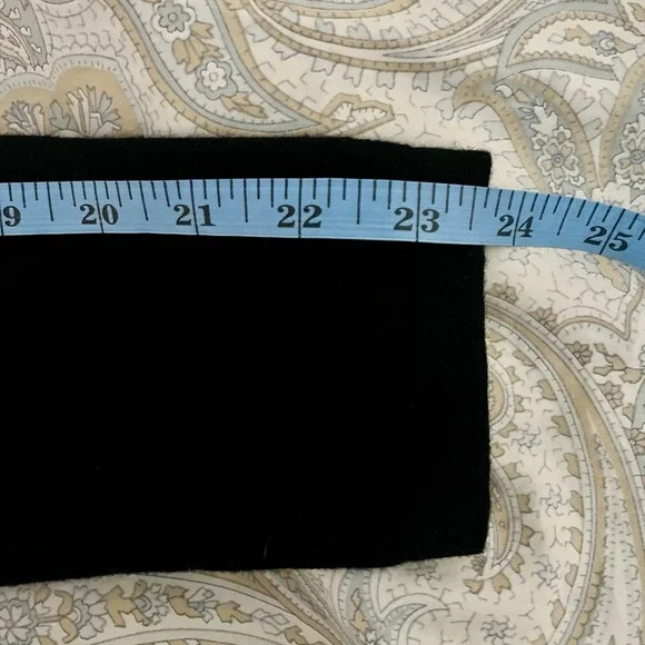 J.JILL PureJill Petite Med Cotton Cashmere Blend Faux Wrap Sweater Dress Black - Picture 12 of 13